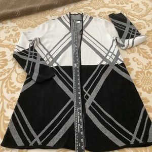 Jones Studios Open Cardigan Long Sweater